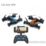 New Arrival TW-X21C 2.4G 6CH 6-Axis Gyro RC Quadcopter Car Drone with 0.3MP/2MP Camera